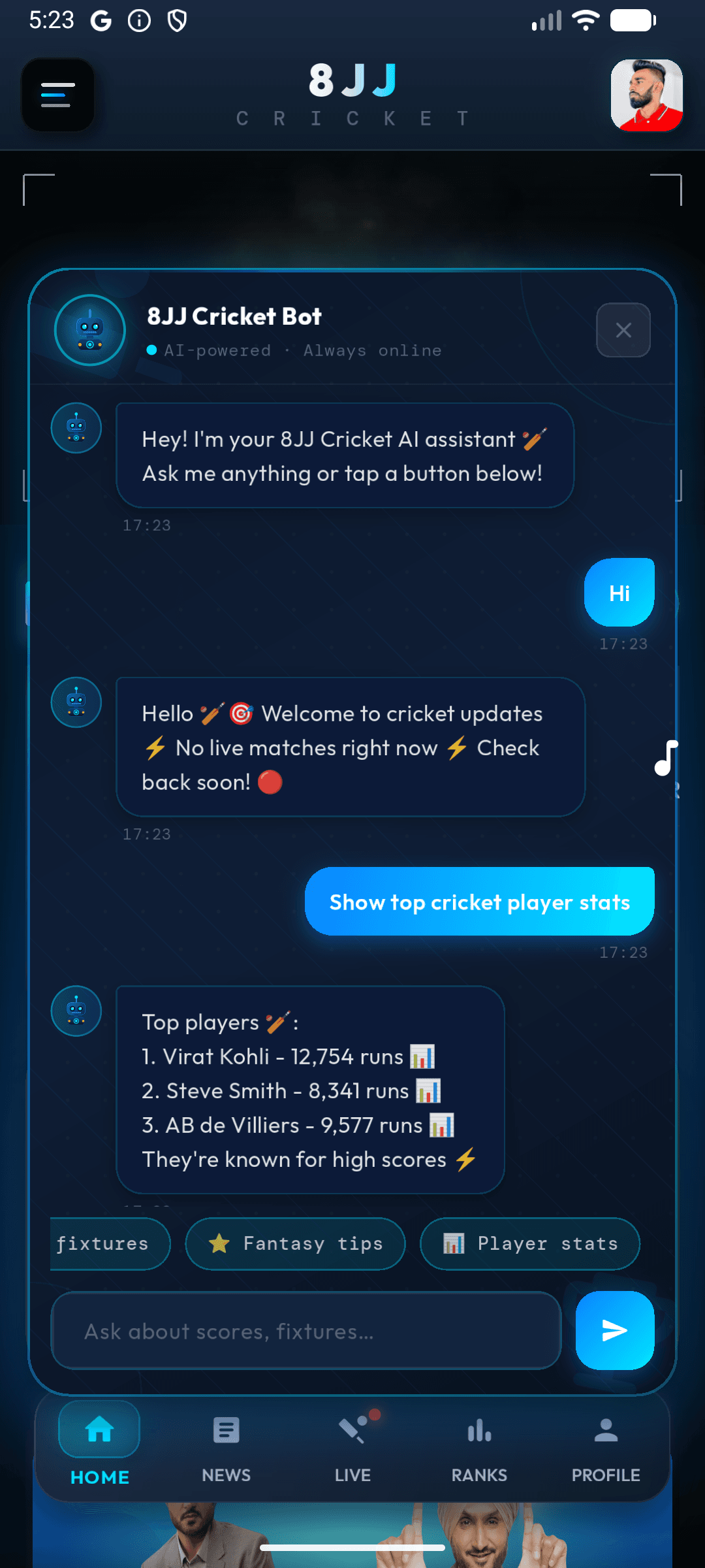 AI Cricket Bot